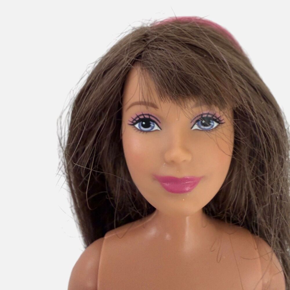 Barbie Sister Teen Skipper Brunette Pink Hair Streak Doll Jointed Legs Mattel - Picture 4 of 7